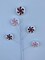 Festive 22" Peppermint Glitter Spray - Red, Pink, and White Delight-XS9956K1